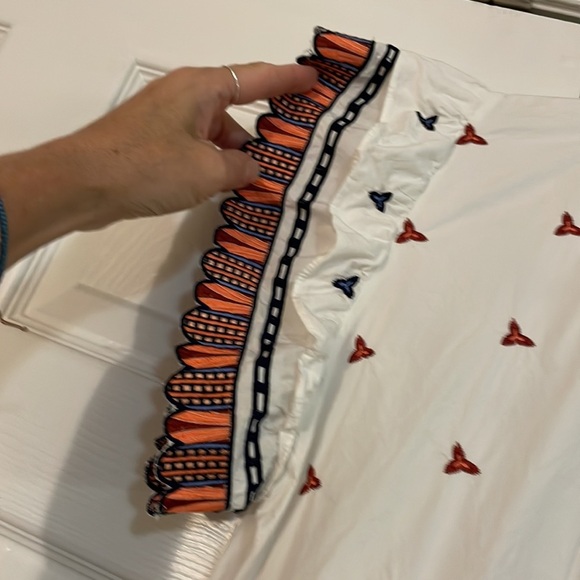 Marie Oliver Abstract Cotton Mini Tiered Dress Size Small. Cotton - Picture 6 of 8